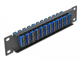 Delock 66771 Panel De Conexión De Fibra Óptica De 10" De 12 Puertos Sc Duplex Azul 1u Negro