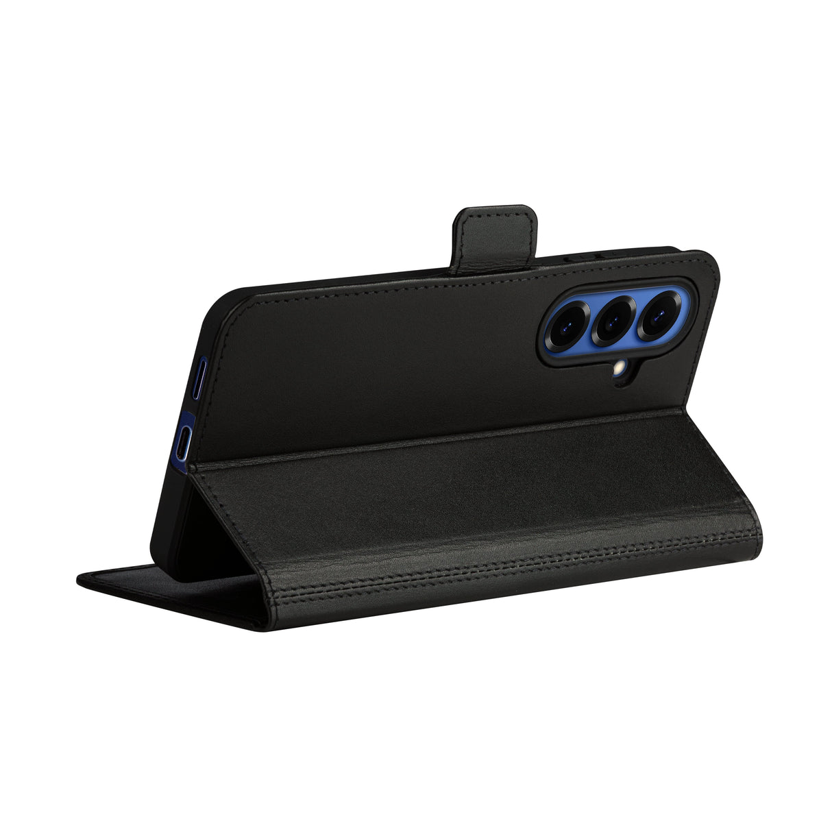 Dbramante1928 Copenhagen Funda Con Tapa Para Teléfono Móvil Cuero De Grano Entero Negro Para Samsung Galaxy S26