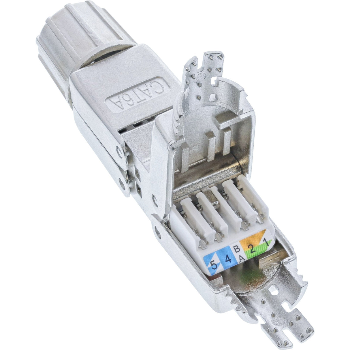 Conector De Cable Inline Cat.6a, Blindado, Acoplador Sin Herramientas