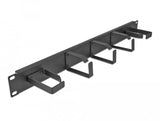 Delock 19? Cablemanagement Rangierpanel Mit 5 Metall Bügeln (2 X Horizontal, 3 X Vertikal) 1 He Schwarz