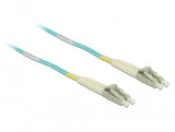 Cable Delock 86562 De Fibra Optica 10 M Lc Om3 Color Aguamarina