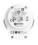 Skross World To Us Usb Blanco, Retail