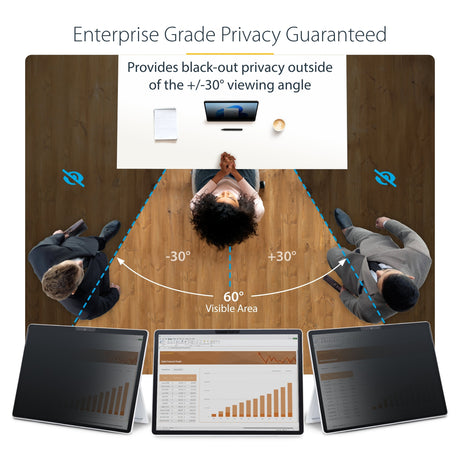 EAN 0065030901581 - StarTech.com 13SP-PRIVACY-SCREEN filtro para monitor 33 cm (13") Portátil Filtro de privacidad para panta imagen 7