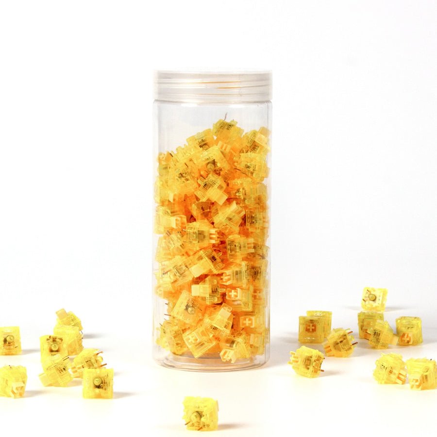 Keychron Gateron Ink V2 Juego De Interruptores Amarillos, Interruptores De Llave Amarillos, 110 Piezas G36