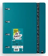 Carchivo Carpeblock 360 My Rules Con Recambio 100h A4 5x5 90gr 4 Separadores Pp Foam Deep Green
