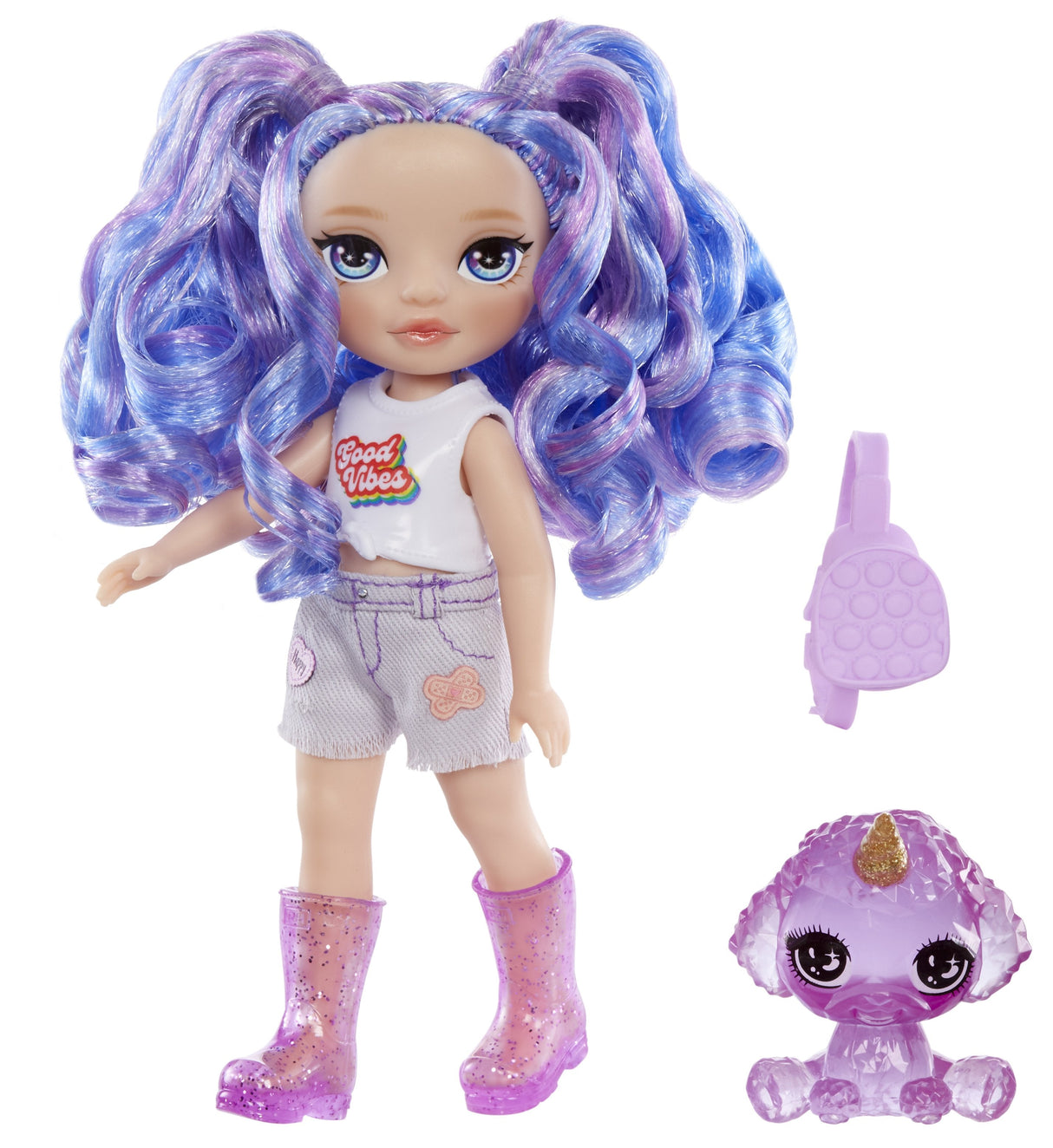 Muñeca  Mga Entertainment Rainbow High Littles - Amatista (Púrpura) 531234-Euc