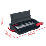 EAN 5028252644457 - GBC CombBind CB12 Encuadernadora de canutillo 165 hojas Negro, Rojo imagen 7