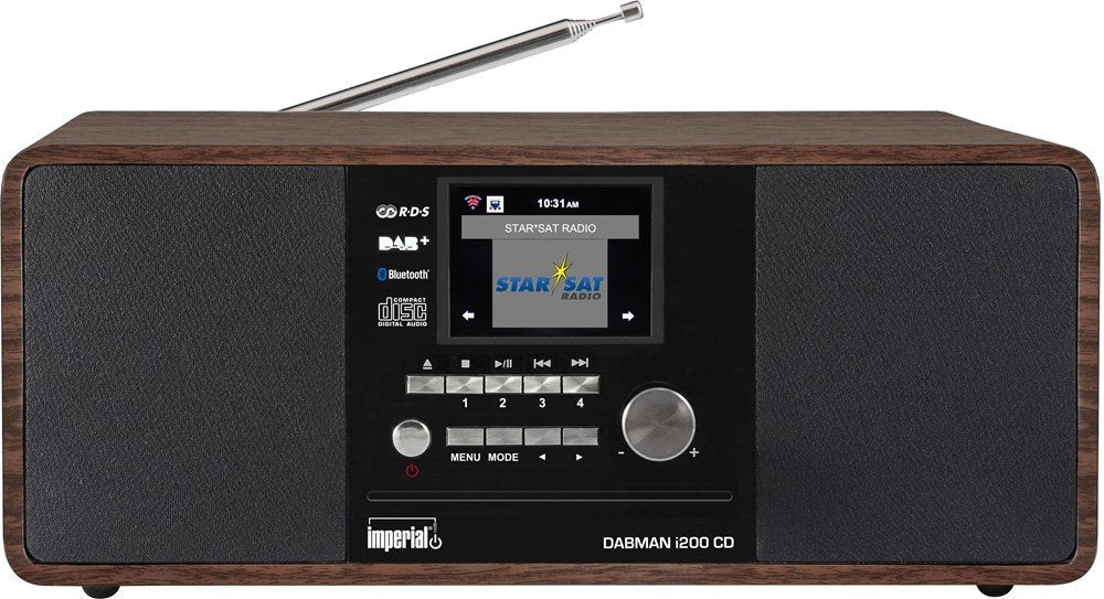 Radio Imperial Dabman I200 Cd / Internet / Dab / Dab + / Fm Óptica De Madera