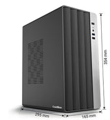 Coolbox Caja Microatx M870 Gpu Max 265mm Acero Resistente Spcc Integrado Puerto Usb-C Negra