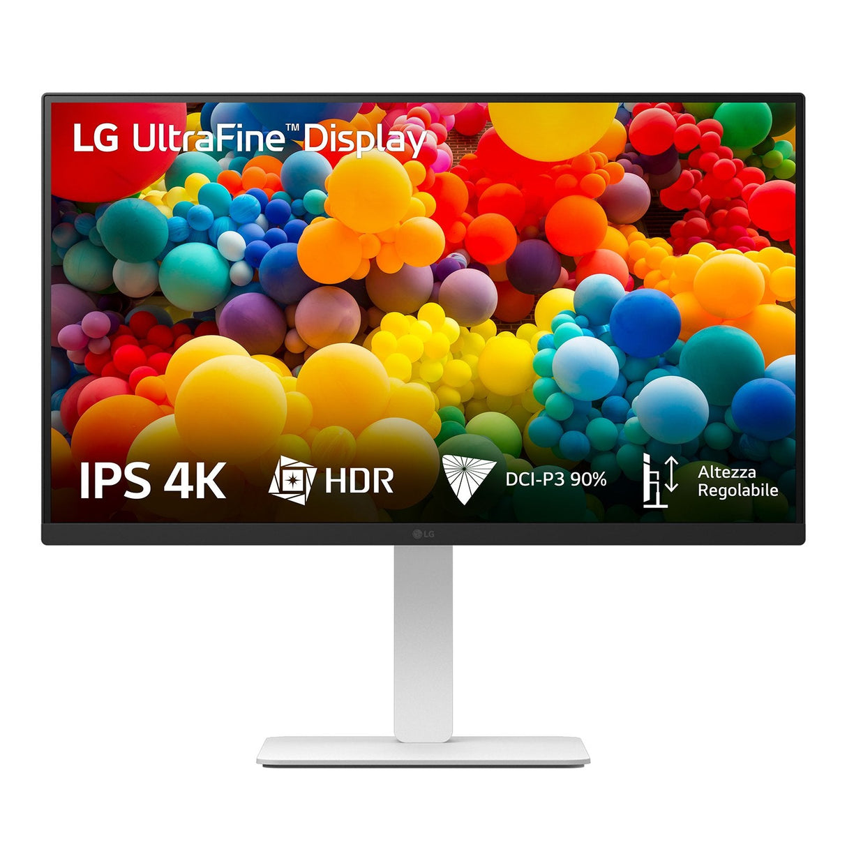 Monitor Lg 27" 27us550-W Ips Ultrahd 4k Hdr10 - 60hz - 5ms - 178º - 16:9 - Hdmi, Ultrafine