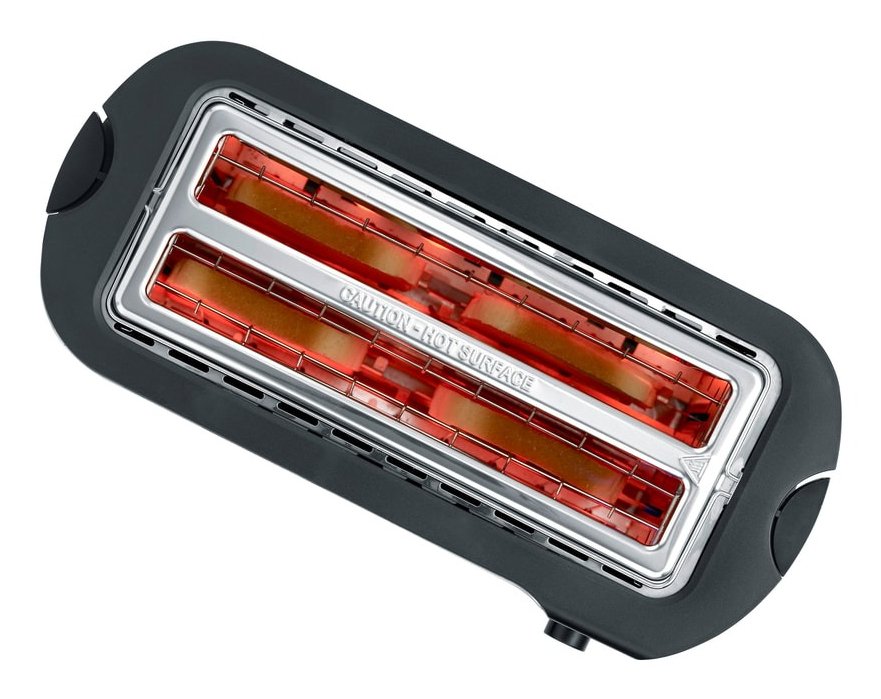 Severin At 9341  Dark Inox Langschlitztoaster