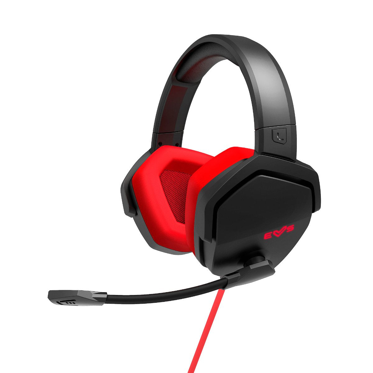 Auricular + Mic Energy Gaming Esg 4 Surround 7.1 Usb Black/Red