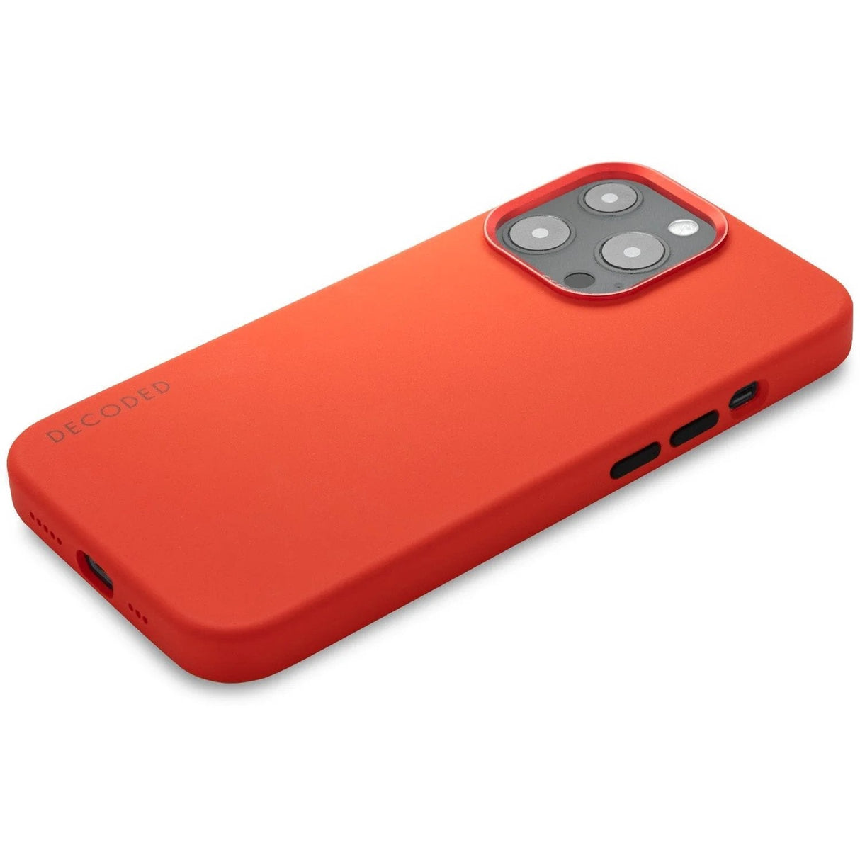 Funda  Trasera De Silicona Decoded Iphone 13 Pro Max Rojo Brisk