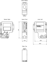 Siem 6es7972-0bb42-0xa0 Profibus Stecker, Mit Pg-Buchse, 35°