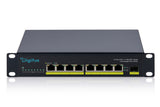 Digitus Switch 8-Port 10" Gigabit Unmanaged 80w Poe+ Negro
