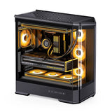 Jonsbo D400 Pc-Gehäuse, Midi Tower, Atx, Tempered Glass - Schwarz