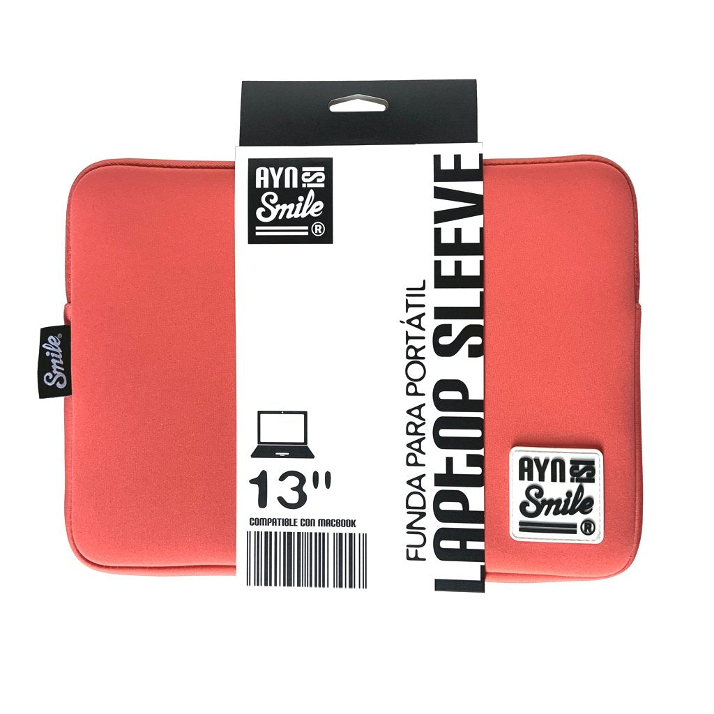 Bolsa Portatil 13 Smile Sleeve Neoprene Tabletsliving Coral 21940