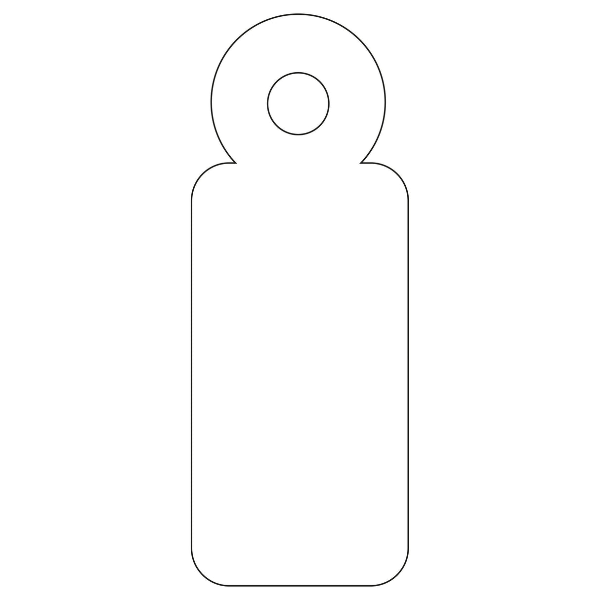 Apli Caja 1000 Etiquetas Colgantes Con Hilo 11x29mm Blanco