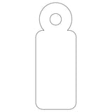 Apli Caja 1000 Etiquetas Colgantes Con Hilo 11x29mm Blanco