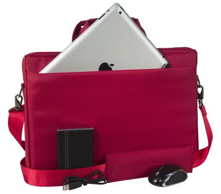 Rivacase 8630 Maletines Para Portátil 39,6 Cm (15.6") Bandolera Rojo