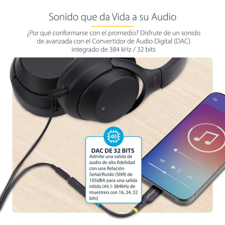 EAN 0065030898225 - StarTech.com USBCAUDIO2 cambiador de género para cable USB Type-C 2.0 3.5 mm Negro imagen 15