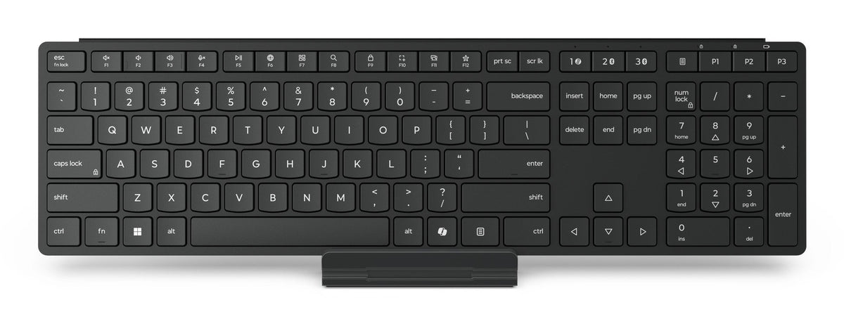 EAN 0195892126126 - Lenovo 4Y41S04673 teclado Hogar / Oficina RF Wireless + Bluetooth Alemán Negro imagen 3