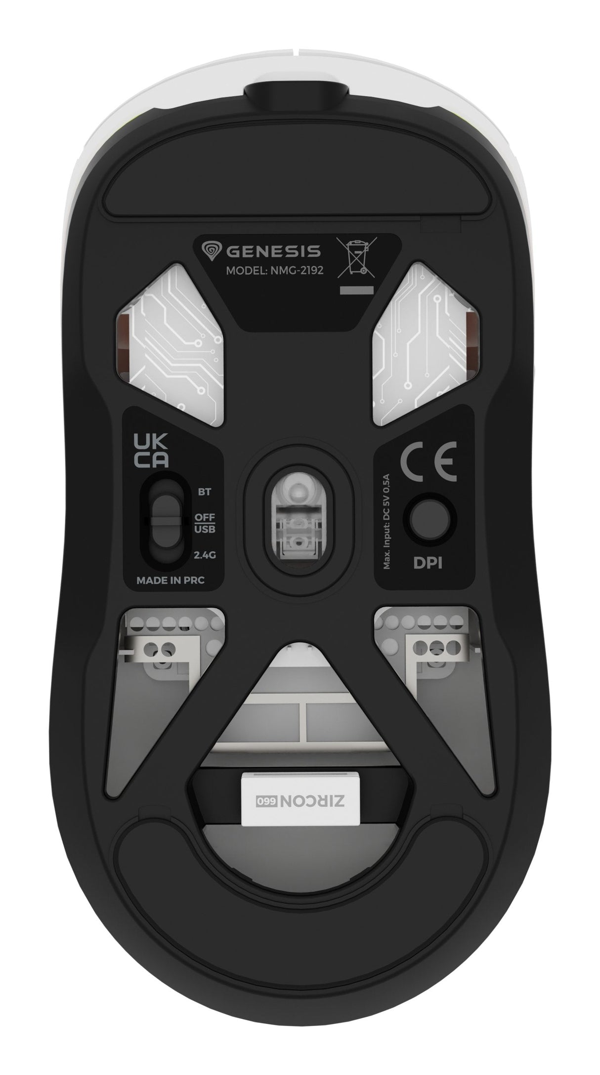 EAN 5901969444834 - GENESIS Zircon 660 ratón Juego mano derecha RF Wireless + Bluetooth + USB Type-A Óptico 12000 DPI imagen 11