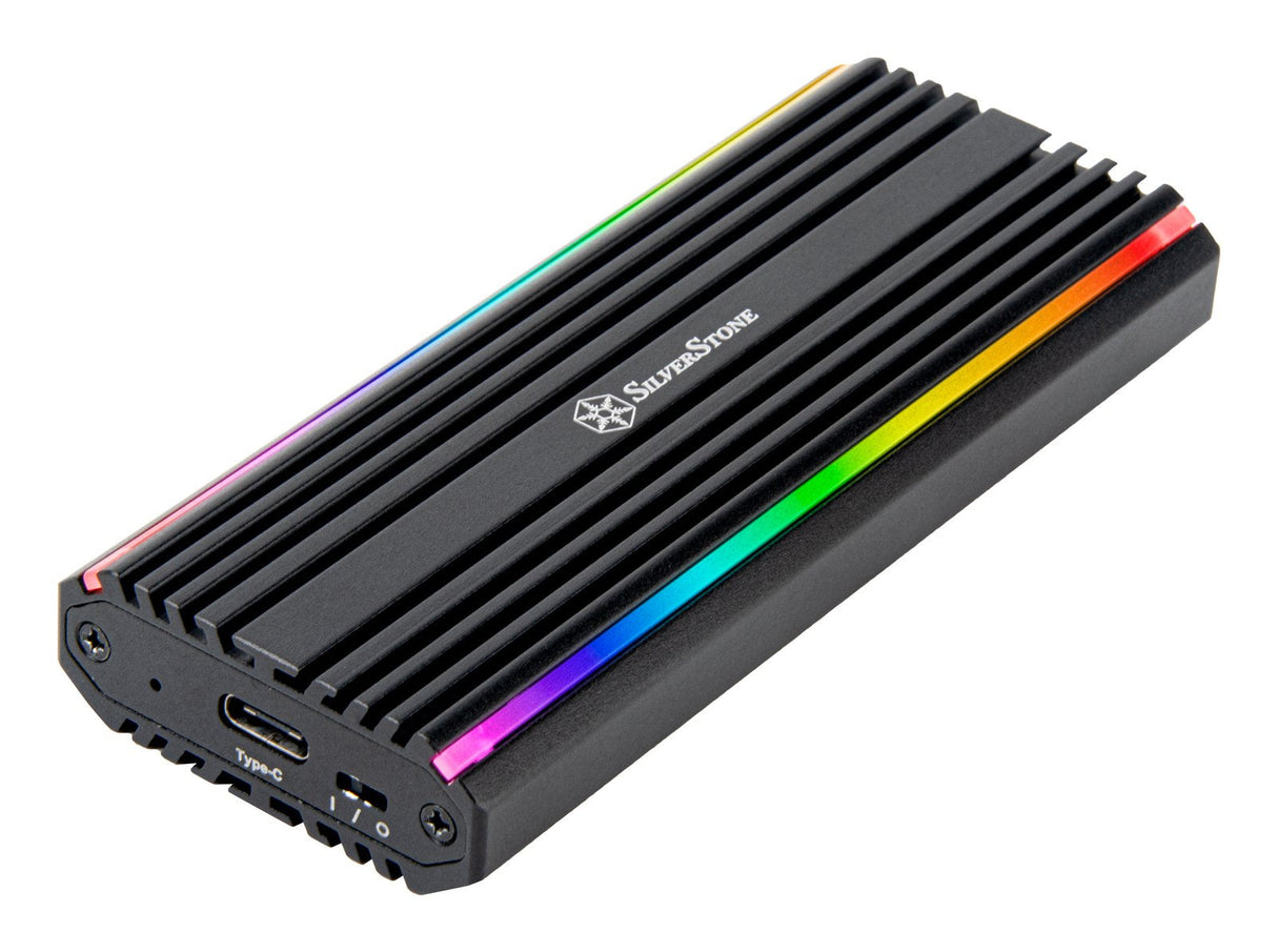 Caja Externa Silverstone Ms13 Negro Led Rgb