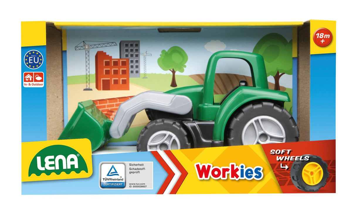 Lena Workies Tractor     With Shovel Box