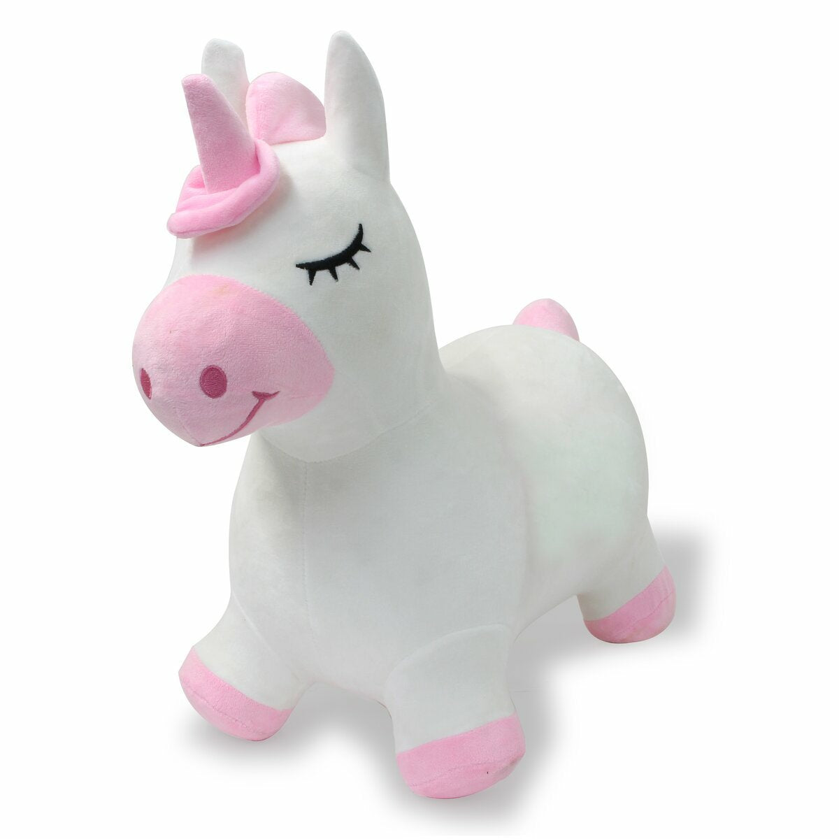 Jamara Animal Hinchable Unicornio Con Funda De Peluche Y Bomba