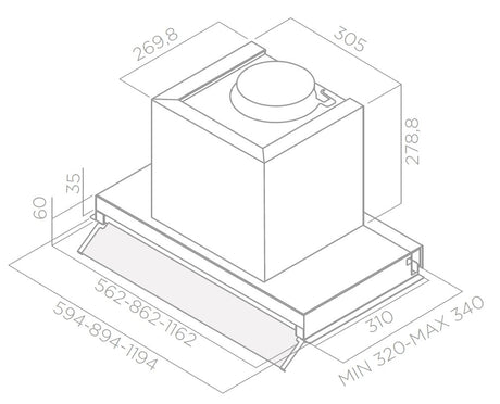 EAN 8020283040625 - Elica Box in LX/IX/A/60 Encastrada Acero inoxidable imagen 3