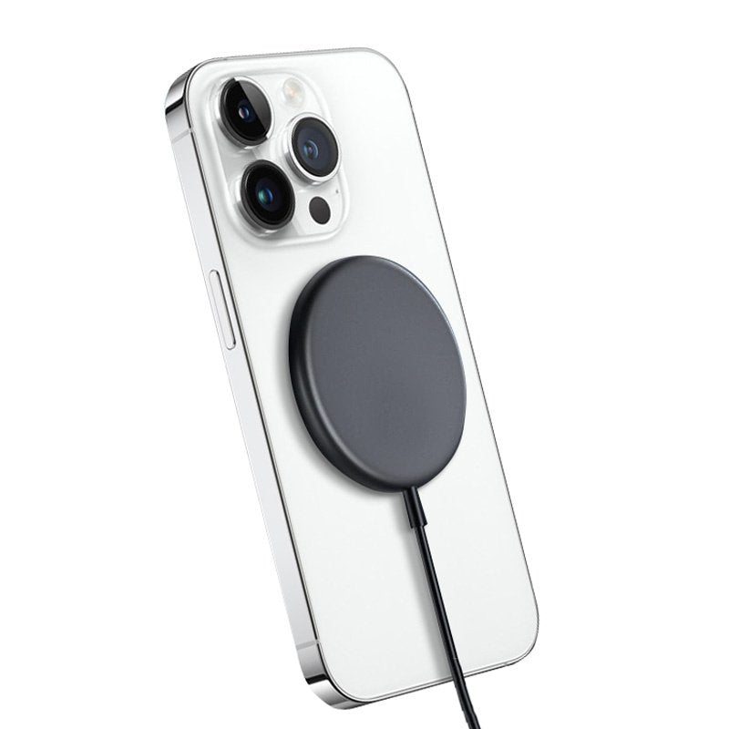Magspot Wireless Charger Aluminiowa Ladowarka Indukcyjna Magsafe 15w Grafitowa