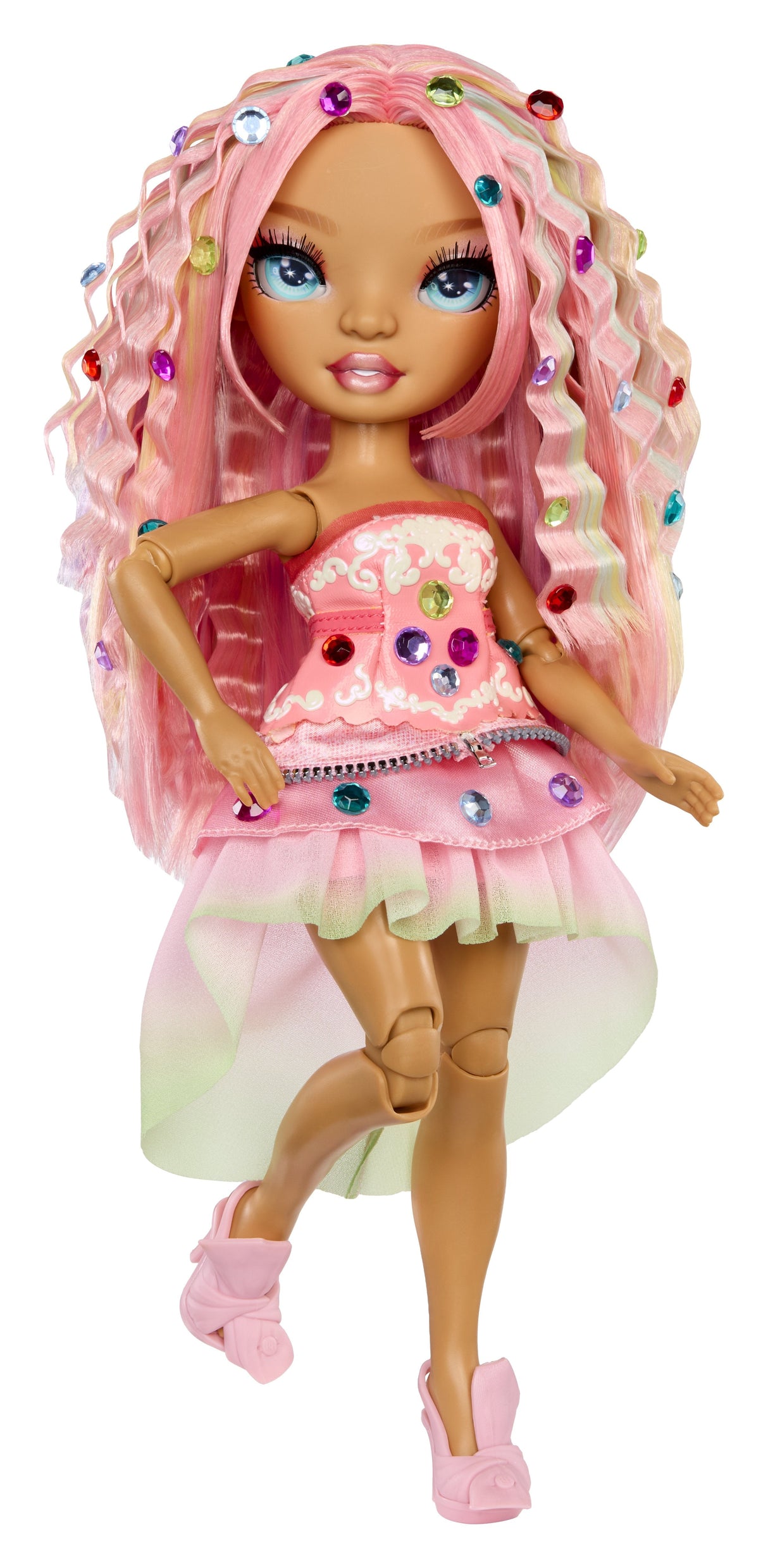 Mga Entertainment Rainbow High Be Dazzling Fashion Dolls - Adeline Rose, Muñeca 597797-Euc