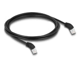 Delock 80271 Rj45 Cable De Red Cat.6a S/Ftp 45° Nach Oben Angular 2 M Negro