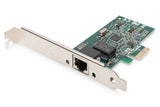 Digitus 2-Port Gigabit Ethernet Tarjeta De Red, Rj45, Pci Express, Intel Chipset