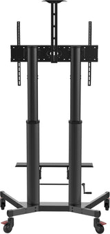 Vision X-Series Vfm-F27 Carrito Altura Ajustable Para Pantalla Lcd Acero Aluminio Negro Mate Tamaño De Pantalla: 55"-100"