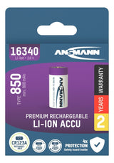 Ansmann 16340 Li-Ion Akku 850mah 3,6v Versión Estándar 1300-0017