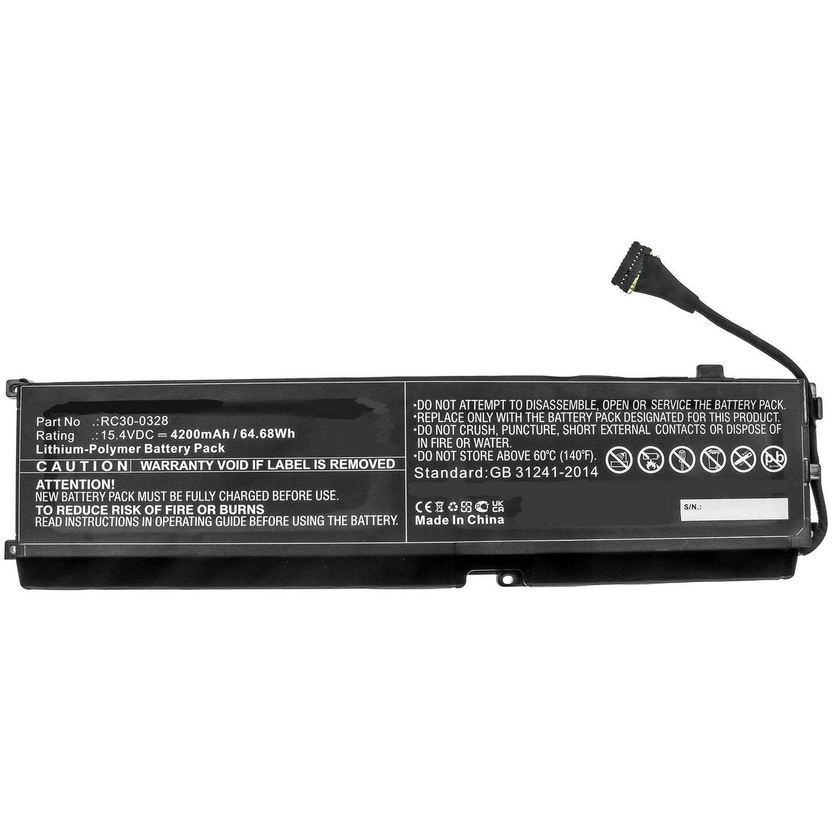Battery For Razer Notebook, - Laptop 64.68wh Li-Pol 15.4v - 4200mah - Warranty: 12m