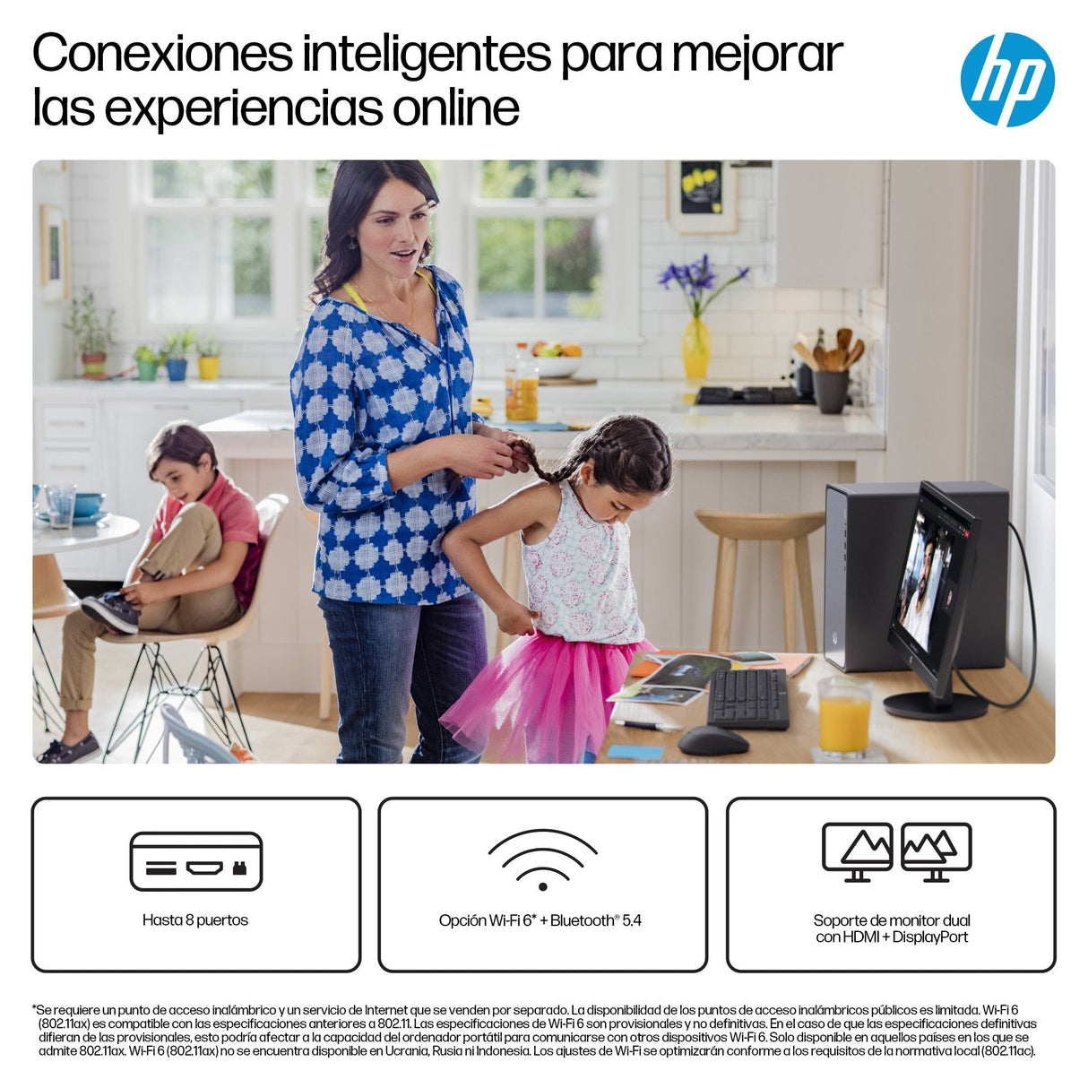 Pc Hp Omnidesk Desktop M02-0015ns Intel Core I5-14400 16gb 1tb Ssd Sin Sistema Operativo