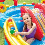 Piscina Hinchable Infantil Modelo Jardín Con Tobogán, 290 X 180 X 104 Cm