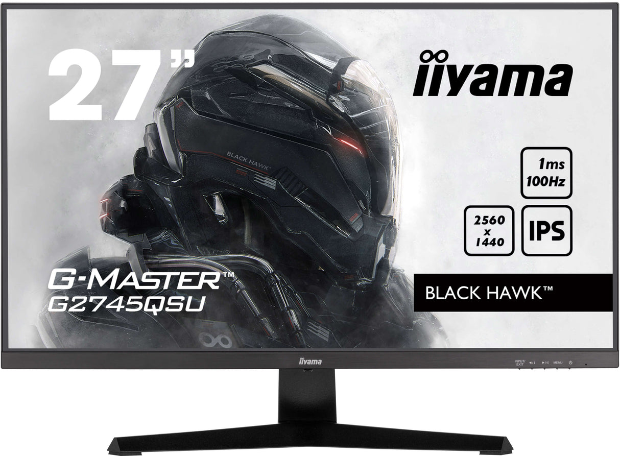 Monitor Gaming  Iiyama G-Master G2745qsu-B2 68,5 Cm 27", Negro Mate, Qhd, Ips, Adaptive-Sync G2745qsu-B2