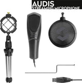 Micrófono  Speedlink Audis De Superficie Para Mesa Negro