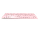 Teclado Rapoo Wireless Y Bluetooth E9700m Portugues 2.4ghz Bt 3.0 5.0 Diseã±O Ultrafino Bateria Rosa Base Aluminio Multi Mode