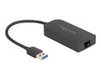 EAN 4043619660452 - DeLOCK 66045 cambiador de género para cable USB 5 Gbps Type-A 2.5 Gigabit LAN RJ45 Negro imagen 1