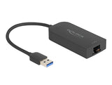 EAN 4043619660452 - DeLOCK 66045 cambiador de género para cable USB 5 Gbps Type-A 2.5 Gigabit LAN RJ45 Negro imagen 1