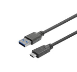 Usb-C Male - A Male Cable 2m  Black