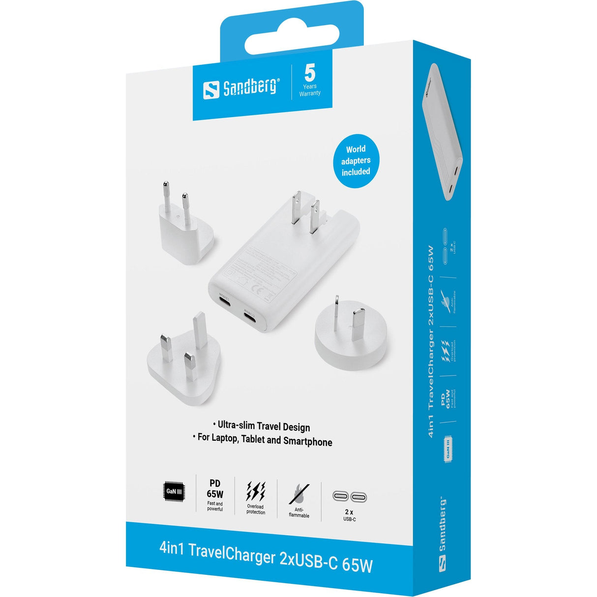 4in1 Travelcharger 2xusb-C 65w 4in1 Travelcharger 2xusb-C 65w