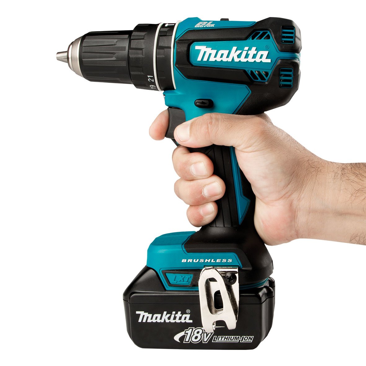 Makita Dhp485z Taladro Sin Llave Negro, Azul 1,1 Kg