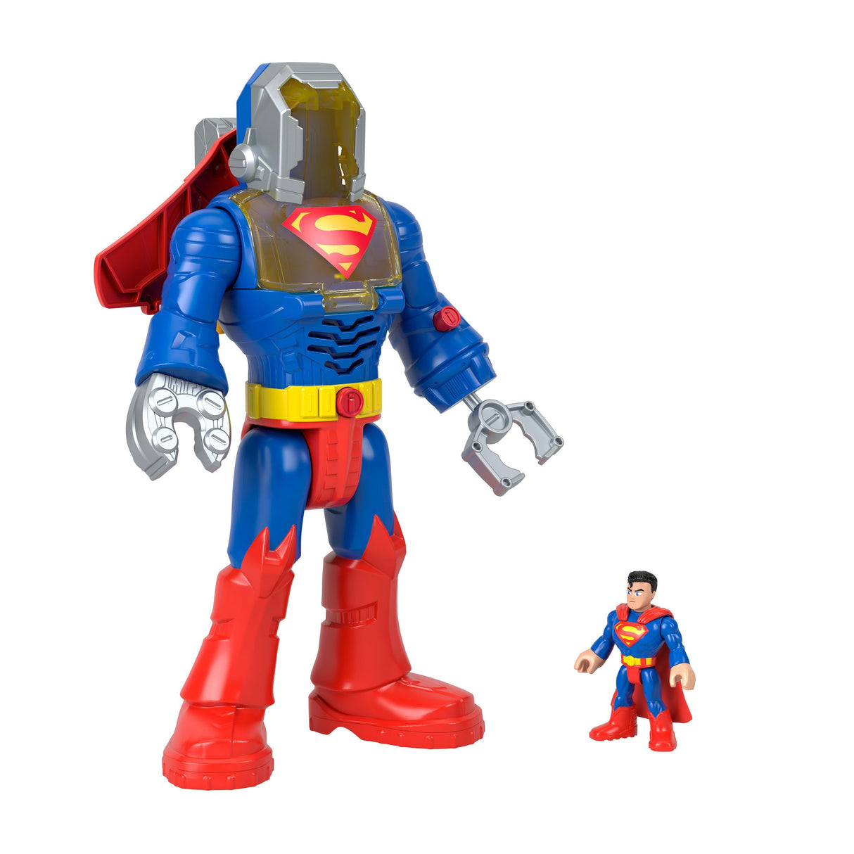 Figura De Juguete Fisher-Price Imaginext Dc Super Friends Superman Insider En Traje Exo   Jct47