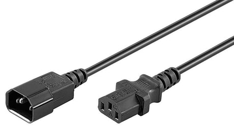 EAN 5715063079737 - Microconnect Black power cable C14F to Negro 1,8 m C13 acoplador C14 acoplador imagen 1